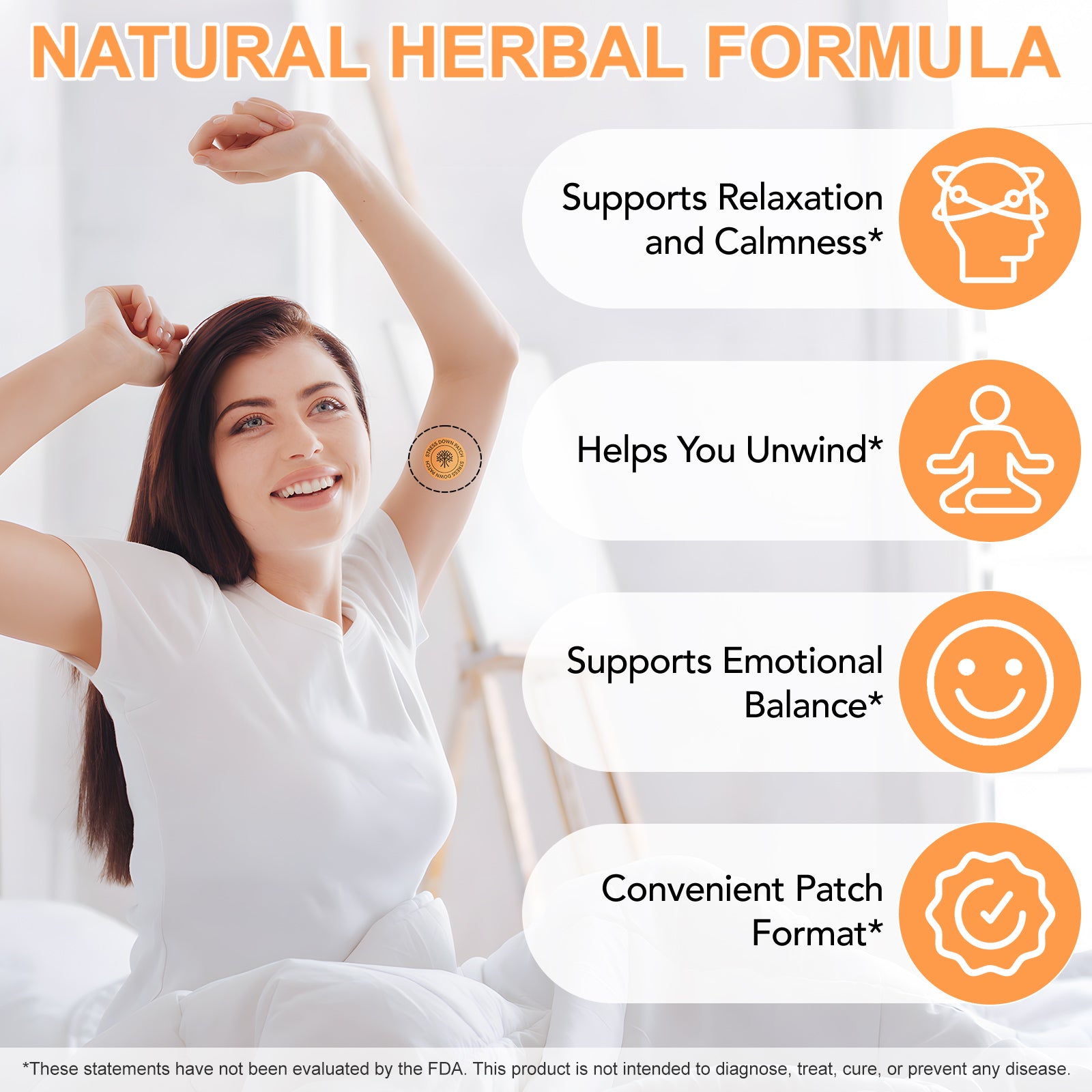 acentiallabs STRESS DOWN PATCHES EMOTIONAL BALANCE& TRANQUILITY 30 Patches