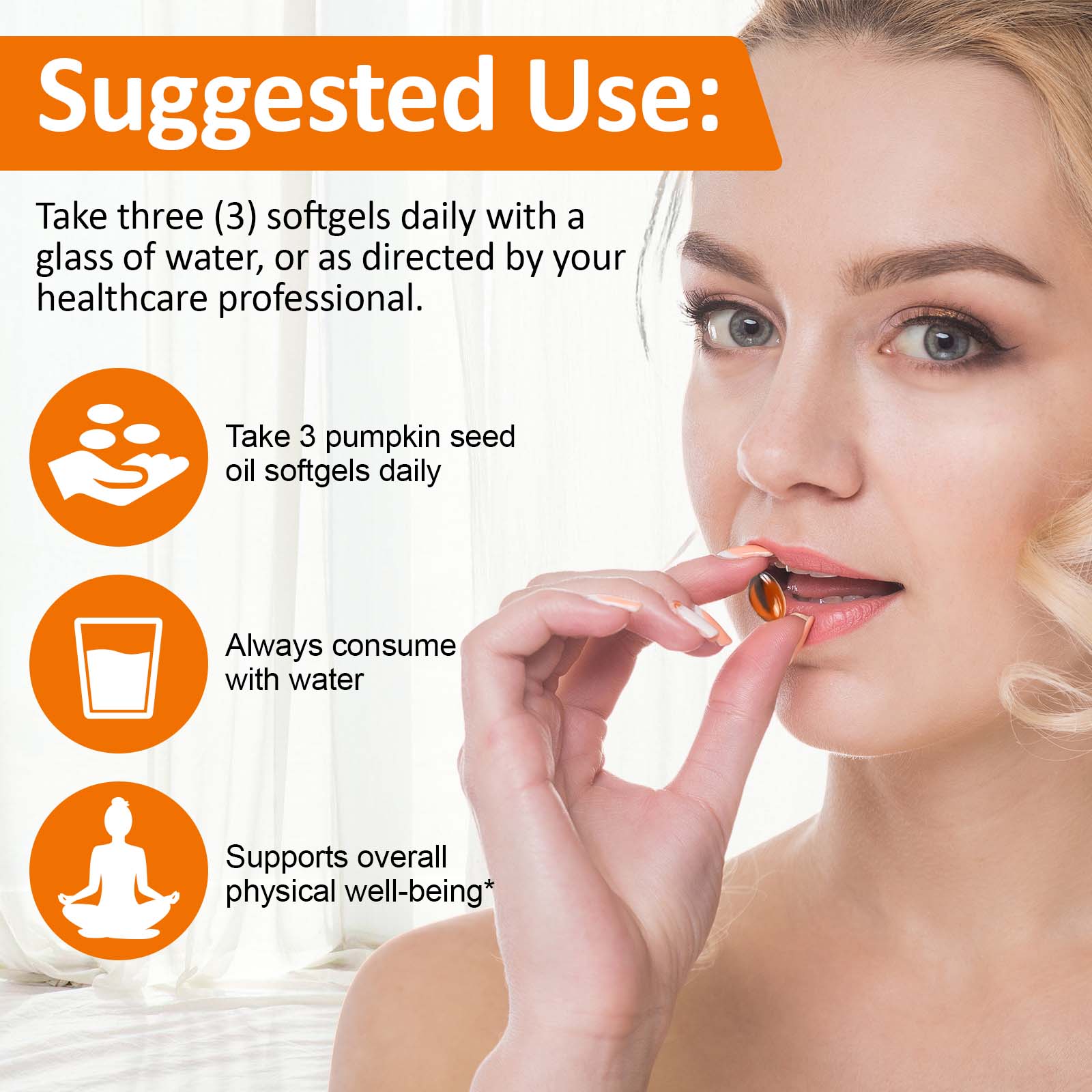 acentiallabs Cold-Pressed PUMPKIN SEED OIL 1,000 MG PER SERVING 300 SOFTGELS Bagged Capsules